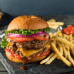 Half Pounder Burger Meal